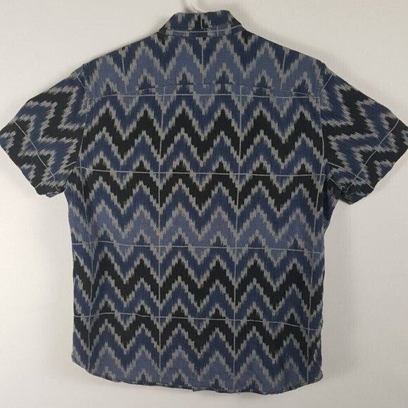 American Eagle Outfitters Shirt Mens Medium Blue Classic Fit Short Sleeve Casual - Picture 2 of 7